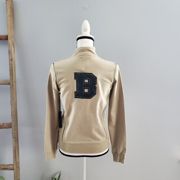 BCBGMaxazria Capri Pant Zippered Bling Jacket Sweatsuit S - Picture 3 of 13